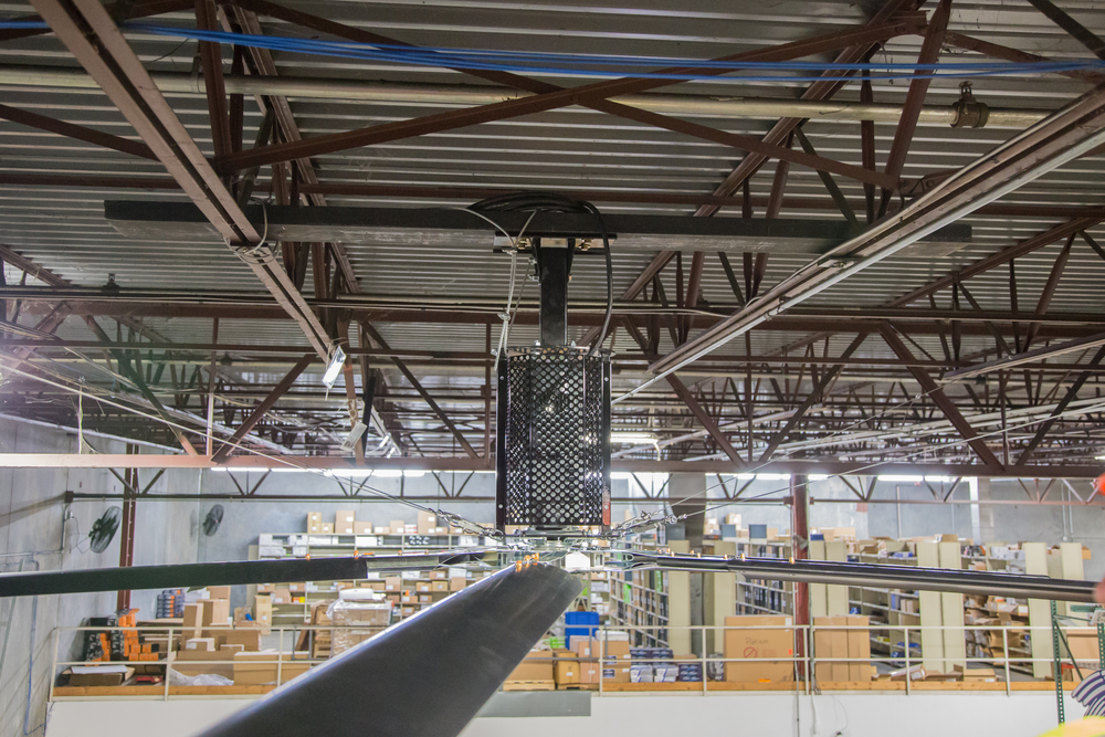 BigIndustrialWarehouseHVLSFansSercoKelleyMacroRiceEquipmentDockDoorStLouisMO